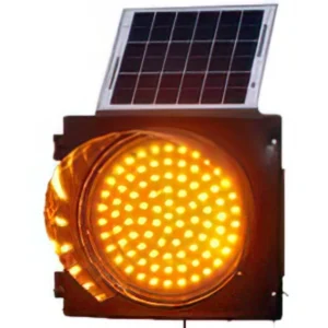 Solar Yellow Flash Traffic Light