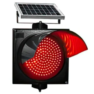 Solar Red Flash Traffic Light